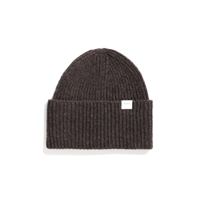 Norse Projects Norse Standard Merino Lambswool Beanie - Heathland Brown