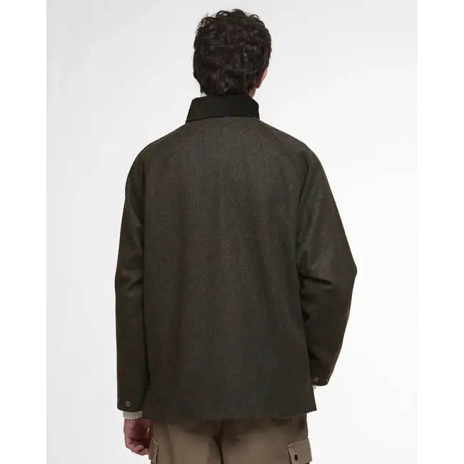 Barbour Modified Bedale Wool Jacket - Olive