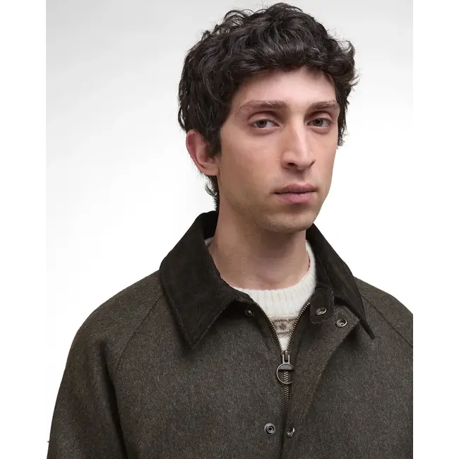 Barbour Modified Bedale Wool Jacket - Olive