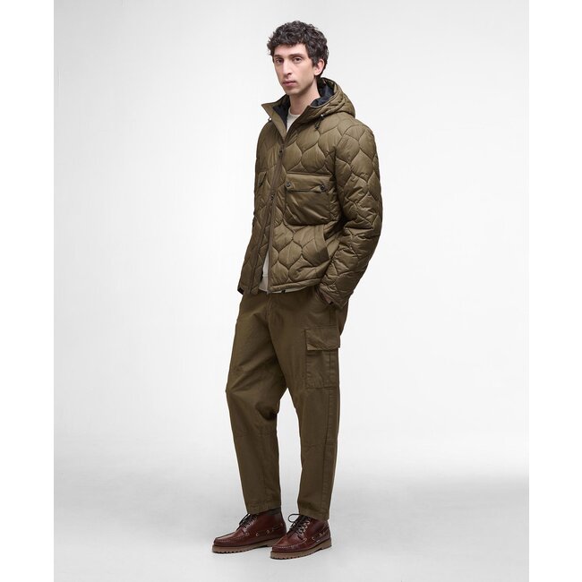Barbour Re-Engineerded Hooded Spey Quilted Jacket - Beech