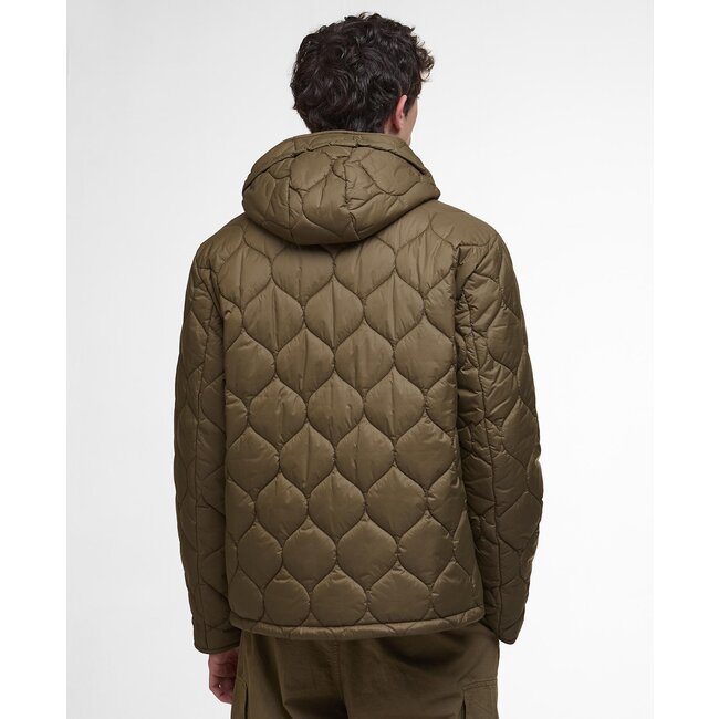 Barbour Re-Engineerded Hooded Spey Quilted Jacket - Beech