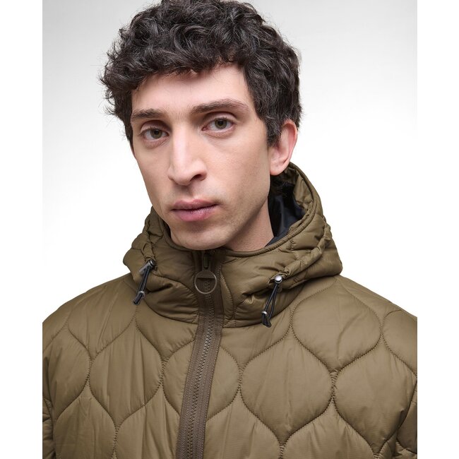 Barbour Re-Engineerded Hooded Spey Quilted Jacket - Beech