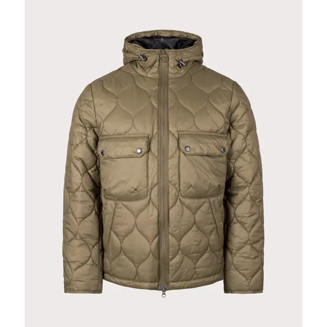 Barbour Re-Engineerded Hooded Spey Quilted Jacket - Beech