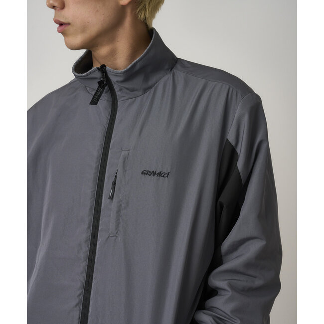 Gramicci Thermal Fleece Reversible Jacket - Heather Grey