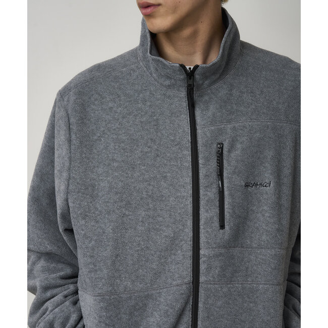 Gramicci Thermal Fleece Reversible Jacket - Heather Grey