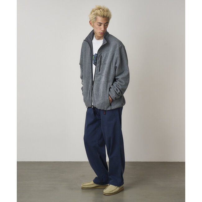 Gramicci Thermal Fleece Reversible Jacket - Heather Grey