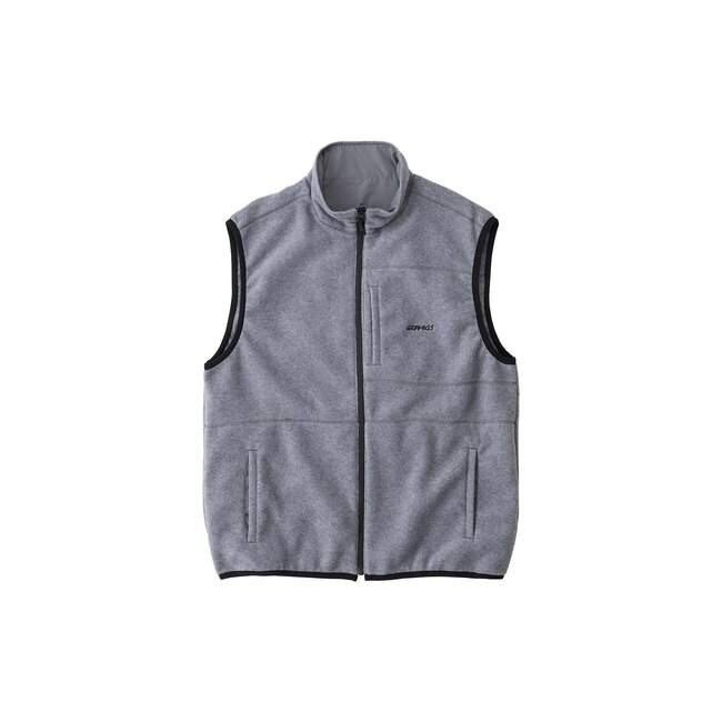 Gramicci Thermal Fleece Reversible Vest - Heather Grey