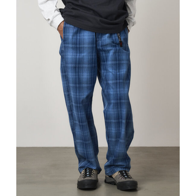 Gramicci O.G. Denim Plaid Pant - Indigo Checkered Plaid