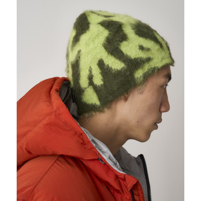 Gramicci Mohair Burly Runningman Beanie - Chartreuse