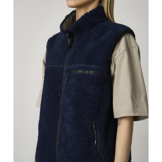 Gramicci Reversible Sherpa Vest - Navy / Grey