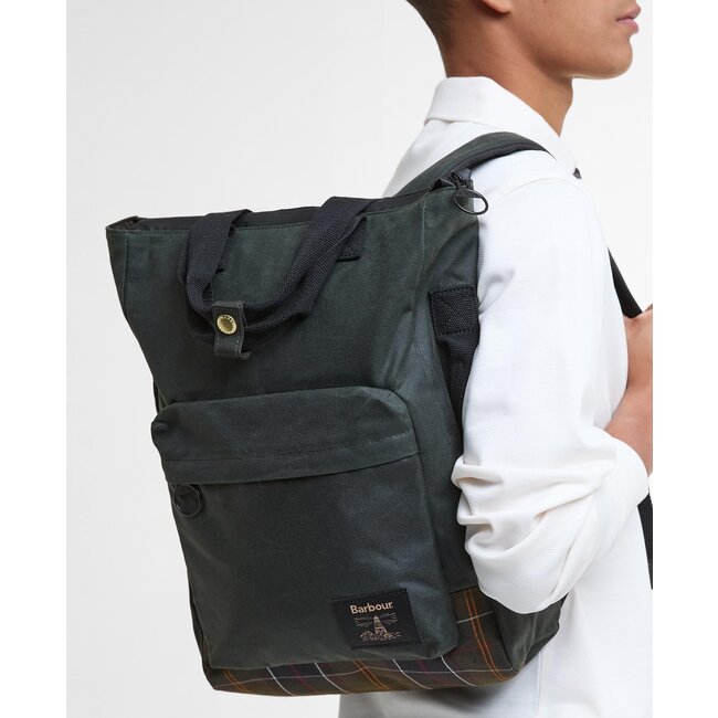Barbour Field Wax Backpack - Sage / Classic