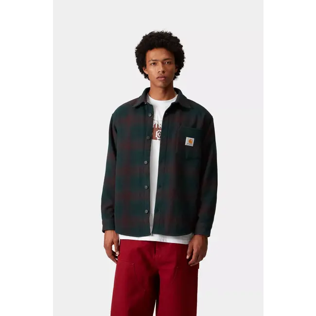 Carhartt WIP Brennan Shirt Jac - Check Deep Lagoon / Rondo