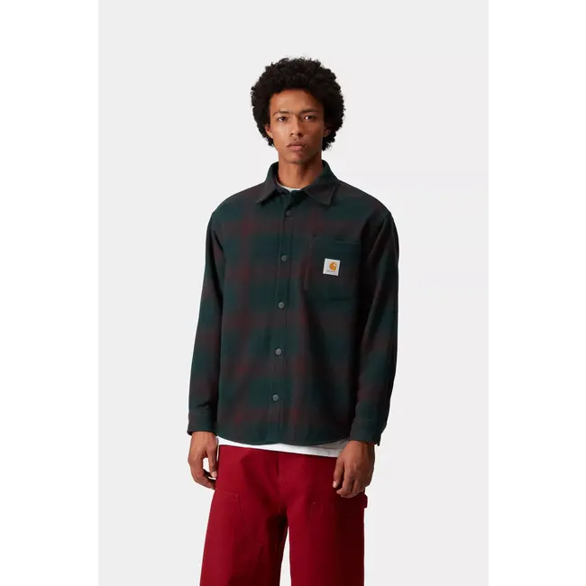 Carhartt WIP Brennan Shirt Jac - Check Deep Lagoon / Rondo