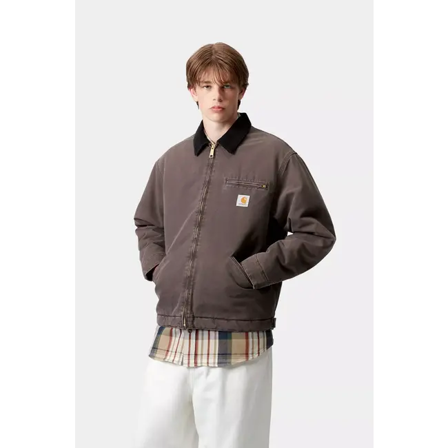 Carhartt WIP OG Detroit Jacket - Tobacco / Black stone canvas