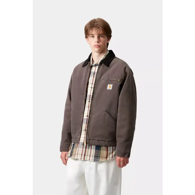 Carhartt WIP OG Detroit Jacket - Tobacco / Black stone canvas