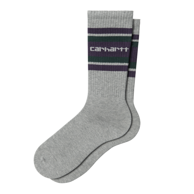 Carhartt WIP Connor Socks - Grey Heather / Lokers / Dark Fir