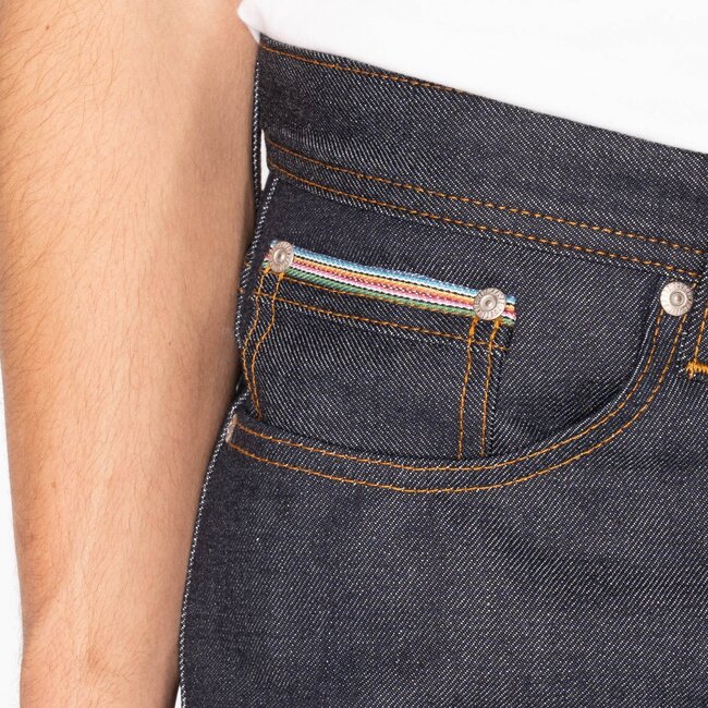 Naked and Famous Denim Weird Guy - Dia De Los Muertes Selvedge