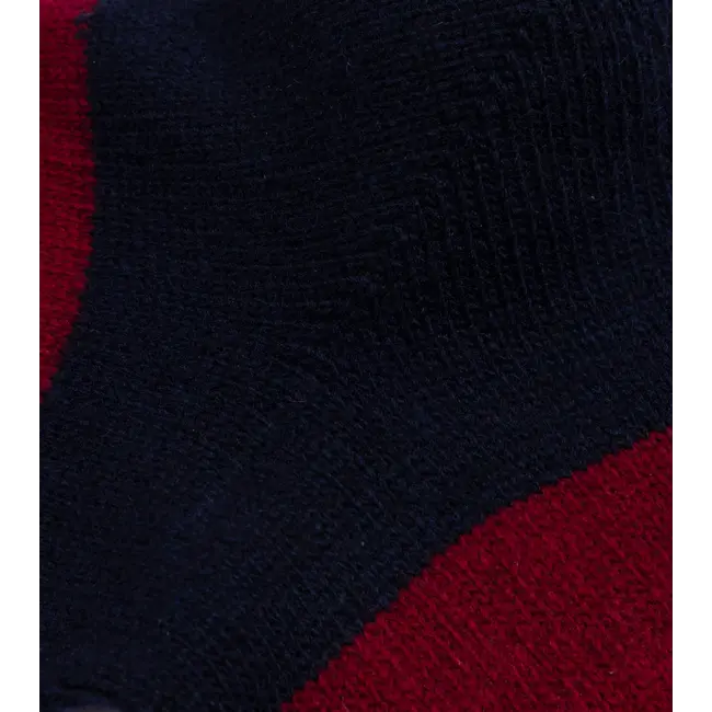 Anonymous Ism Wool Cashmere Stripes Crew - Navy Melange