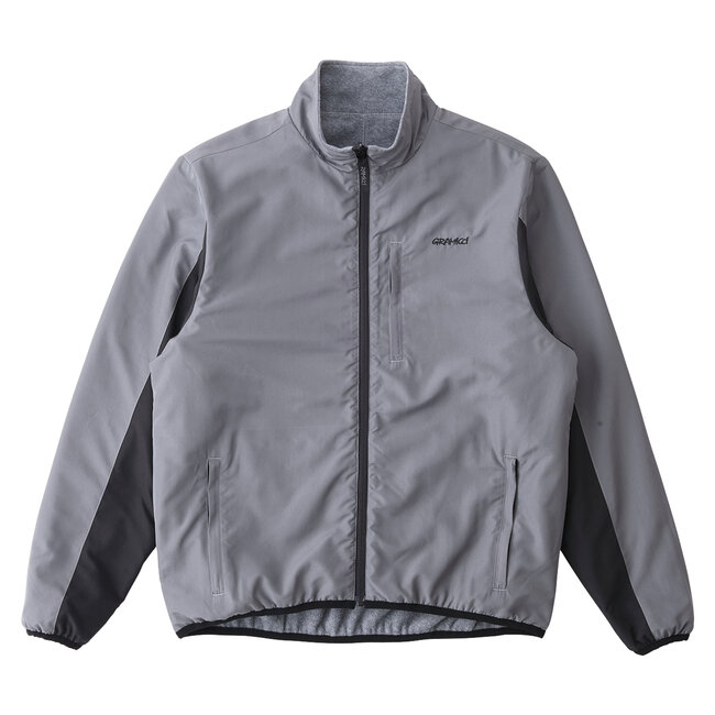 Gramicci Thermal Fleece Reversible Jacket - Heather Grey