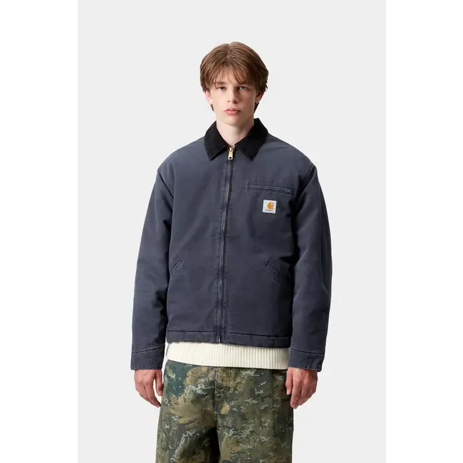 Carhartt WIP OG Detroit Jacket - Dark Navy / Black stone canvas