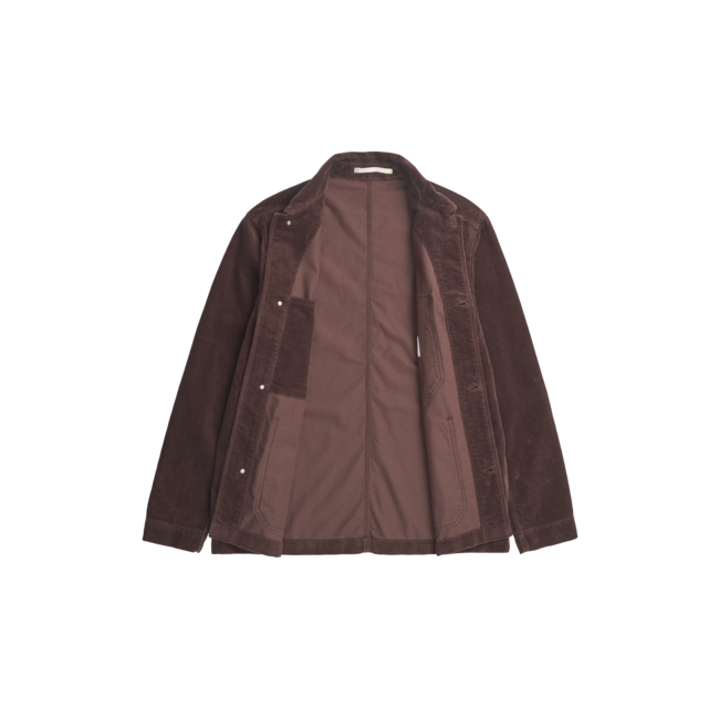 Norse Projects Folke Wide Corduroy Chore Jacket - Espresso