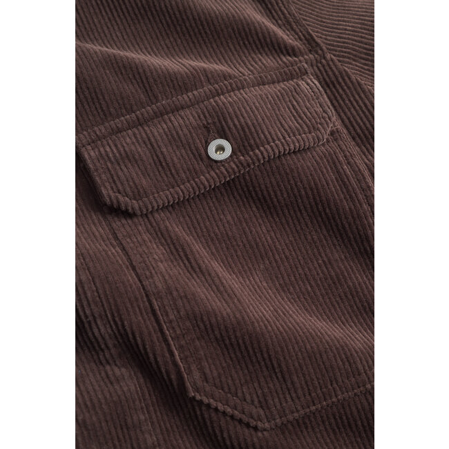 Norse Projects Folke Wide Corduroy Chore Jacket - Espresso