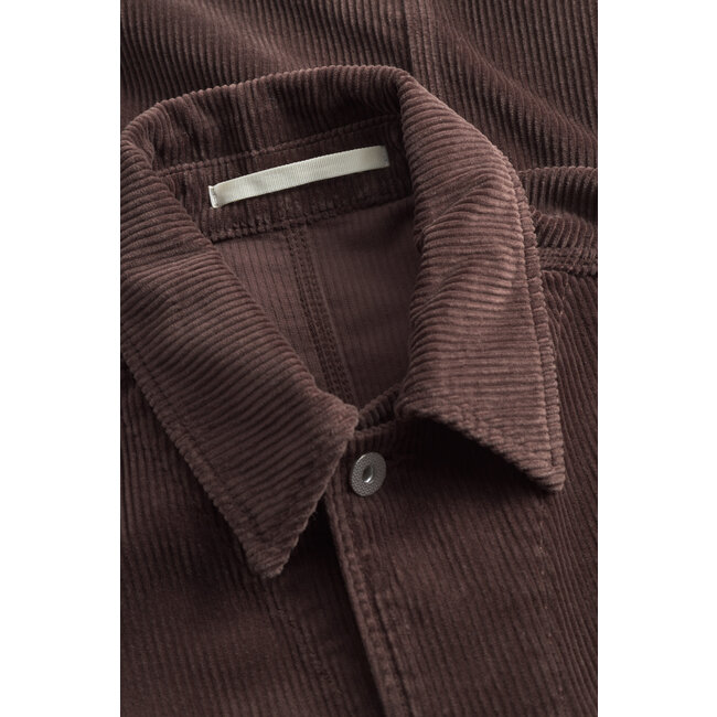 Norse Projects Folke Wide Corduroy Chore Jacket - Espresso