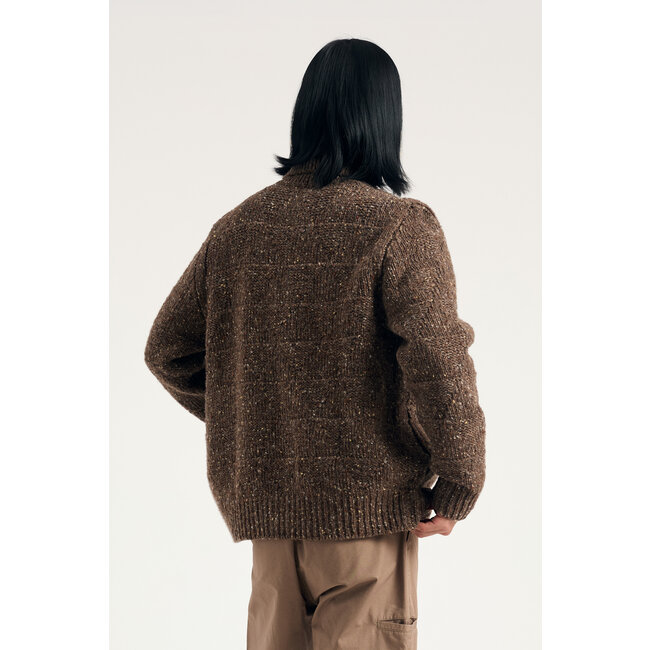 Norse Projects Erik Donegal Diamond Jacket - Seal Brown