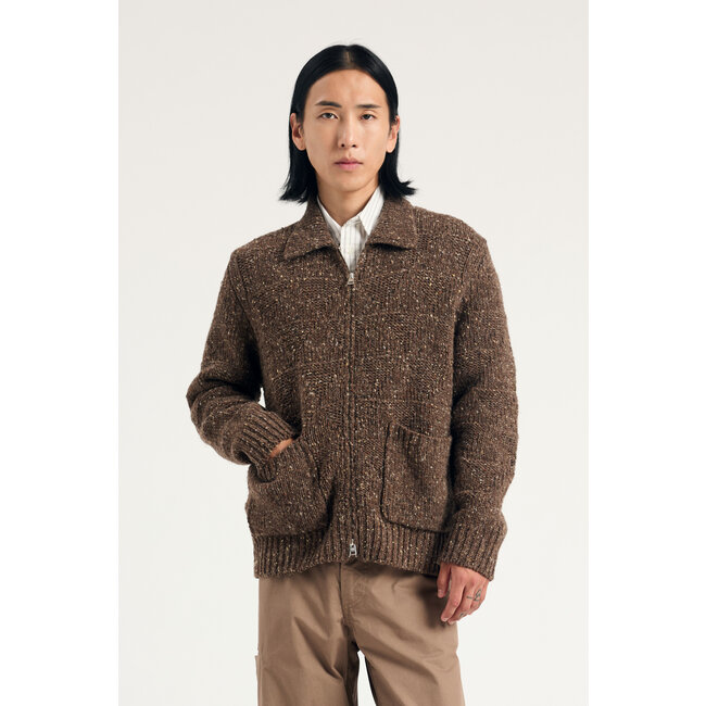 Norse Projects Erik Donegal Diamond Jacket - Seal Brown