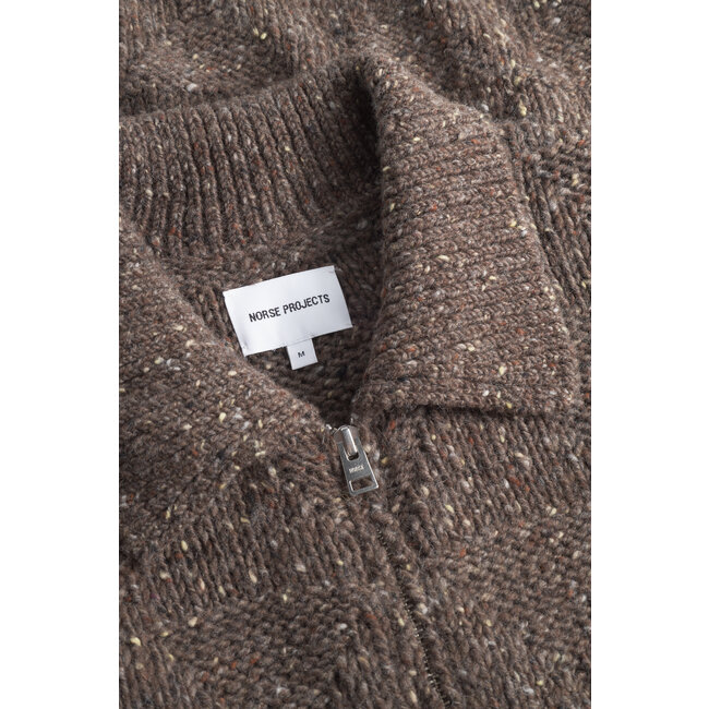 Norse Projects Erik Donegal Diamond Jacket - Seal Brown