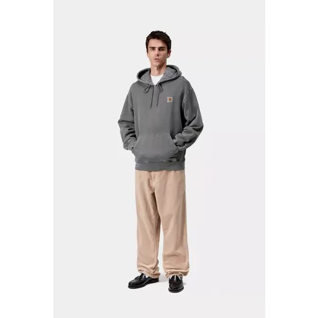 Carhartt WIP Hooded Vista Sweat - Black garment dyed