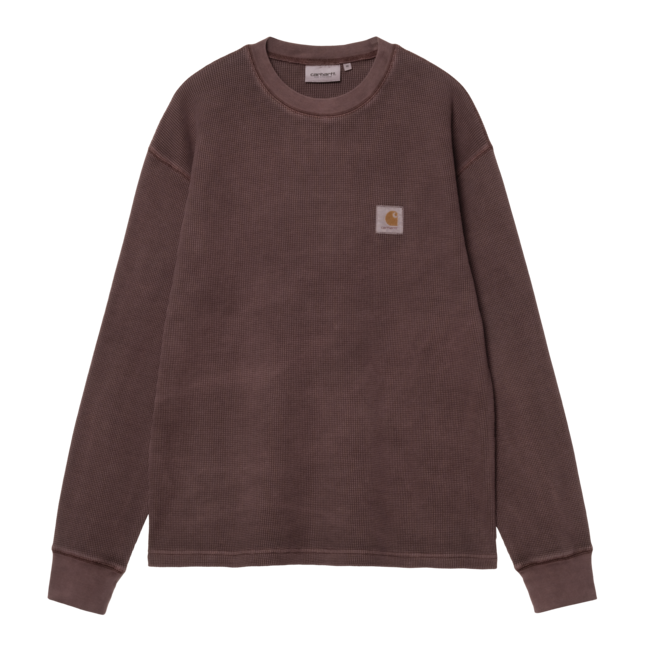 Carhartt WIP L/S Vista Waffle T-Shirt - Palisander garment dyed