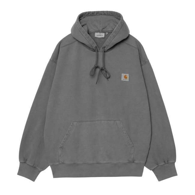 Carhartt WIP Hooded Vista Sweat - Black garment dyed