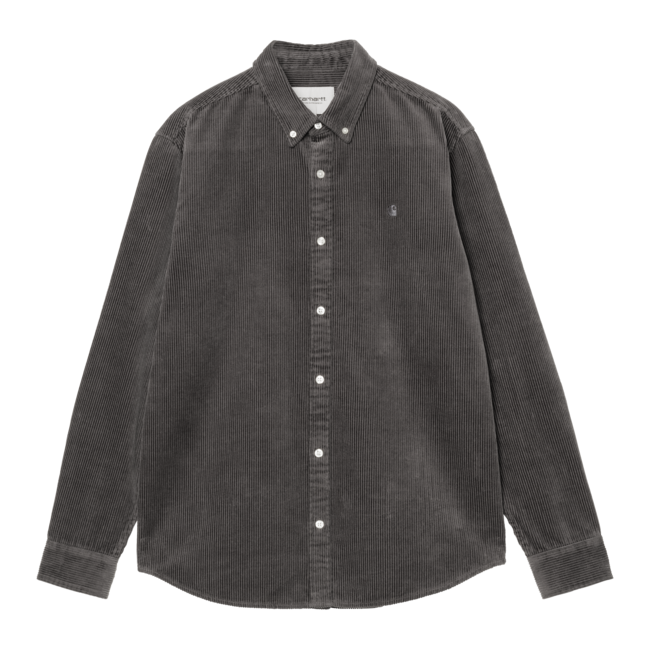 Carhartt WIP L/S Madison Cord Shirt - Graphite / Graphite