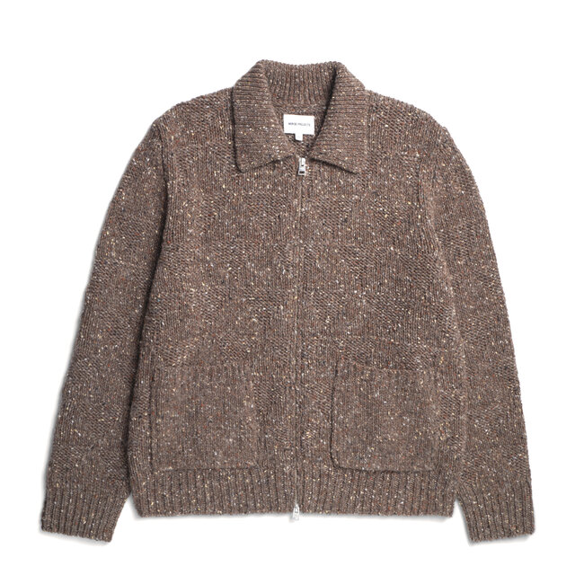 Norse Projects Erik Donegal Diamond Jacket - Seal Brown