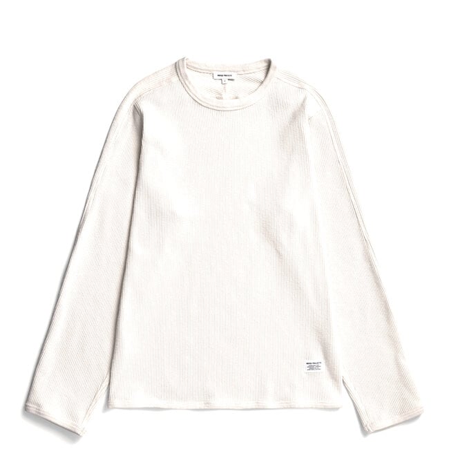 Norse Projects Eske Military Rib LS T-shirt - Ecru