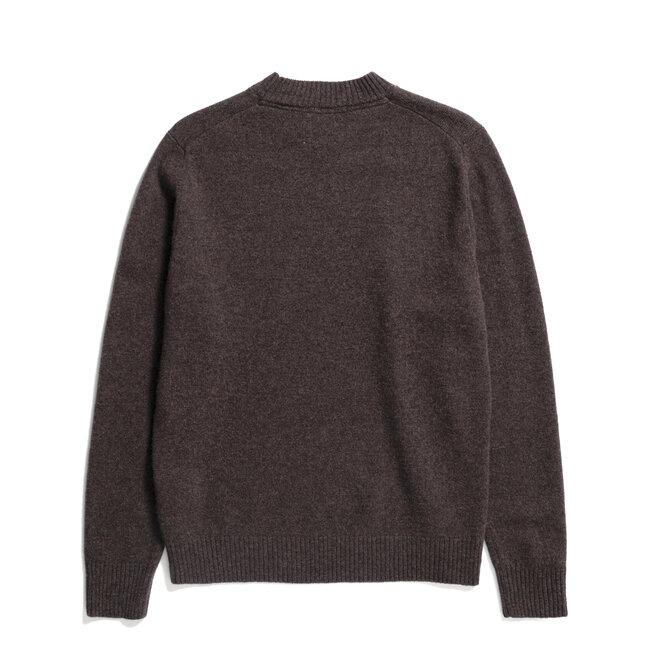 Norse Projects Norse standard Merino Lambswool Sweater - Heathland Brown