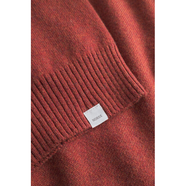 Norse Projects Norse Standard Merino Lambswool Sweater - Brick