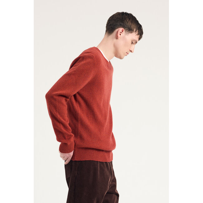 Norse Projects Norse Standard Merino Lambswool Sweater - Brick