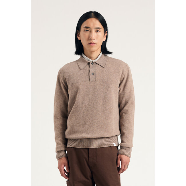 Norse Projects Norse Standard Merino Lambswool Polo - Clay