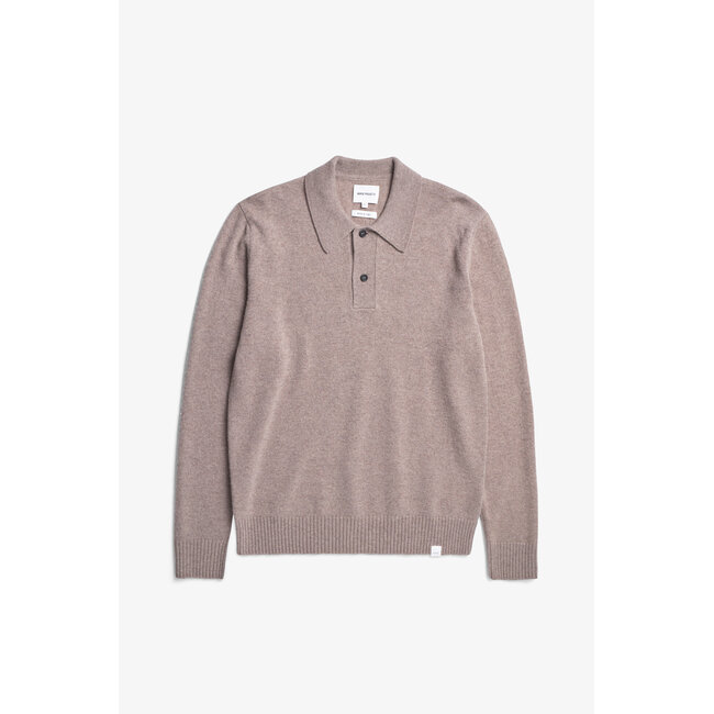 Norse Projects Norse Standard Merino Lambswool Polo - Clay