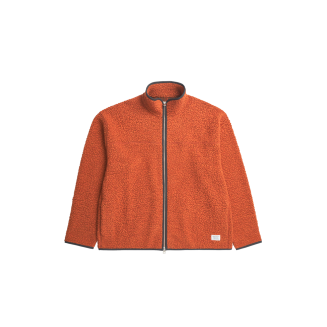 Norse Projects Bjorn Sherpa Wool Fleece Jacket - Golden Orange