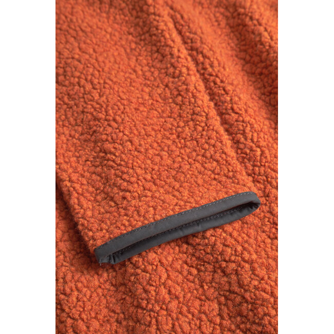 Norse Projects Bjorn Sherpa Wool Fleece Jacket - Golden Orange