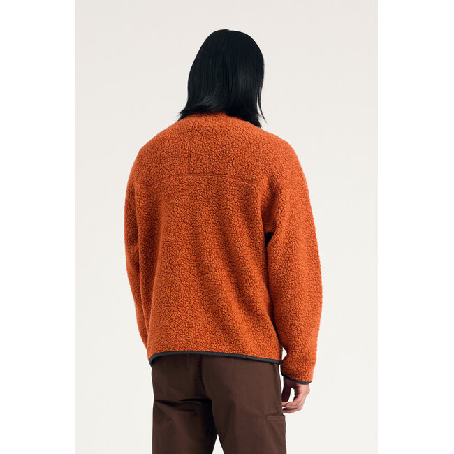 Norse Projects Bjorn Sherpa Wool Fleece Jacket - Golden Orange