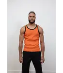 Bonne Suits Caution Orange Ringer Tanktop