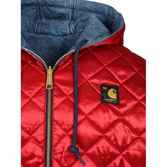 Carhartt WIP 50 Years Anniversary OG Active Jacket - Denim Blue / USA Red Stone bleached