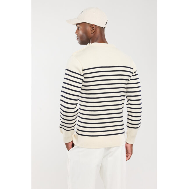 Armor-lux Sailor Sweater "Molène" - Nature / Navy