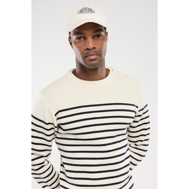 Armor-lux Sailor Sweater "Molène" - Nature / Navy