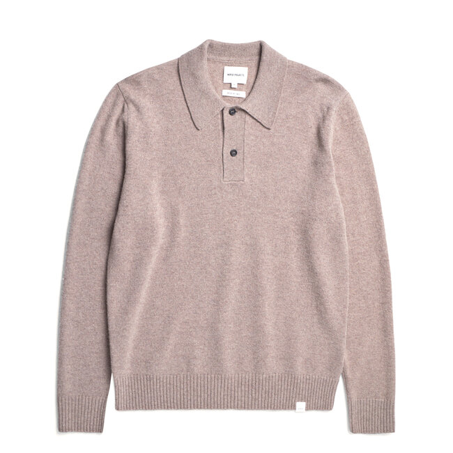 Norse Projects Norse Standard Merino Lambswool Polo - Clay