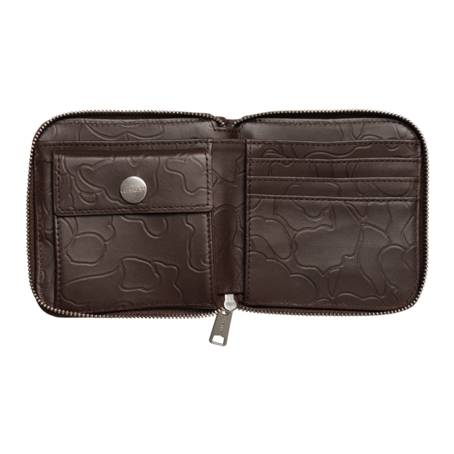 Carhartt WIP Camo Duck Wallet - Palisander / Silver
